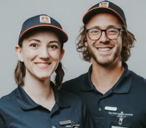Happy Employees with Same Uniform